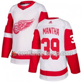 Adidas Maillot de Hockey Detroit Red Wings Anthony Mantha 39 2017-2018 Blanc Authentic - Femme